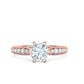 Anillo de Compromiso Solitaire Elegance con Incrustaciones