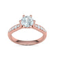 Anillo de Compromiso Solitaire Elegance con Incrustaciones