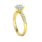 Anillo de Compromiso Solitaire Elegance con Incrustaciones