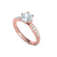 Anillo de Compromiso Solitaire Elegance con Incrustaciones