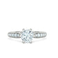 Anillo de Compromiso Solitaire Elegance con Incrustaciones