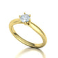 Anillo de Compromiso Solitario Pétalo