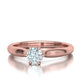 Anillo de Compromiso Solitario Pétalo