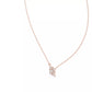 Collar Solitario Flor Redonda con Incrustaciones