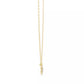 Collar Solitario Flor Redonda con Incrustaciones