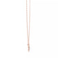 Collar Solitario Flor Redonda con Incrustaciones