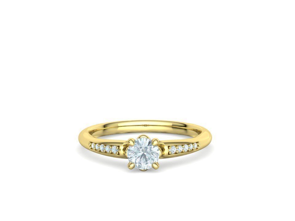Anillo de Compromiso Sophia con Incrustaciones