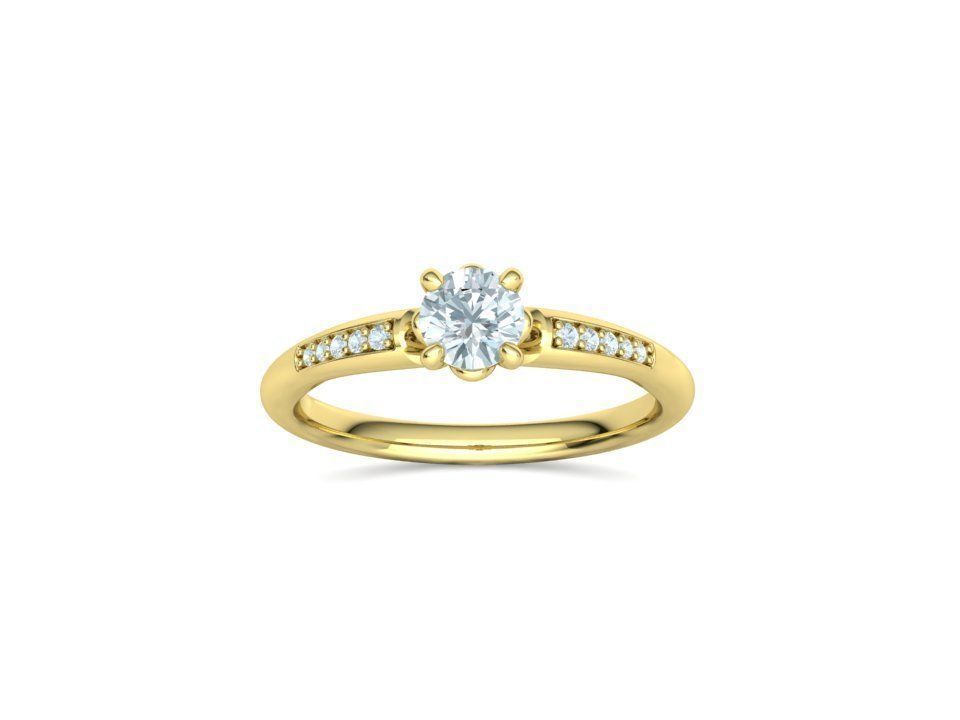 Anillo de Compromiso Sophia con Incrustaciones