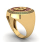 Anillo Criptomoneda de Oro Amarillo