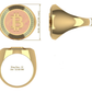 Anillo Criptomoneda de Oro Amarillo
