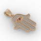Dije Hamsa Hand Personalizada con Incrustaciones Brillantes