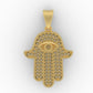 Dije Hamsa Hand Personalizada con Incrustaciones Brillantes