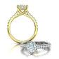 Anillo de Compromiso Trellis Oro con Diamantes 1.29CT