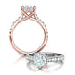 Anillo de Compromiso Trellis Oro con Diamantes 1.29CT
