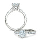 Anillo de Compromiso Trellis Oro con Diamantes 1.29CT