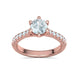 Anillo de Compromiso Trellis Oro con Diamantes 1.29CT