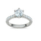 Anillo de Compromiso Trellis Oro con Diamantes 1.29CT