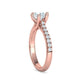 Anillo de Compromiso Trellis Oro con Diamantes 1.29CT