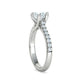 Anillo de Compromiso Trellis Oro con Diamantes 1.29CT