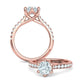 Anillo de Compromiso Trellis Oro con Diamantes 1.29CT
