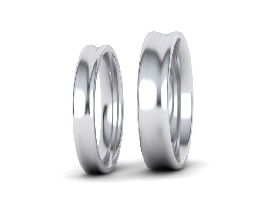 Juego de Argollas Comfort Fit de Oro 14k