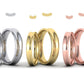 Juego de Argollas Confort Fit de Oro 14k