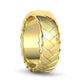 Juego de Argollas Basket Weave de Oro