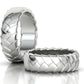 Juego de Argollas Basket Weave de Oro