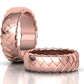 Juego de Argollas Basket Weave de Oro