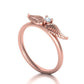 Anillo de alas de diamante