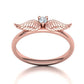 Anillo de alas de diamante