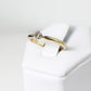 Anillo de Compromiso en Oro Amarillo con Diamante Natural