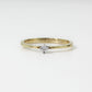 Anillo Solitario en Oro Amarillo 14k con Diamante Natural