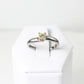 Anillo de Compromiso en Oro Blanco 14k con Diamante Central a 4 Uñas