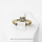 Anillo Solitario en Oro Amarillo 14k con Diamante Montado a 4 Uñas