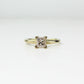 Anillo Solitario en Oro Amarillo 14k Con Diamante GIA Corte Princesa
