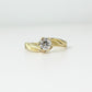 Anillo Solitario de Diamante Natural Montado en Anillo de Oro Amarillo 14k