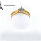 Anillo GIA con diamante en forma brillante