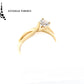 Anillo GIA con diamante en forma brillante
