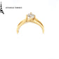Anillo GIA con diamante en forma brillante