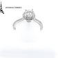 Anillo GIA con diamante en forma brillante