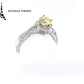 Anillo GIA con diamante en forma brillante