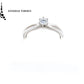 Anillo GIA con diamante en forma brillante