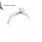 Anillo GIA con diamante en forma brillante