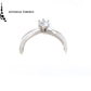 Anillo GIA con diamante en forma brillante