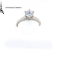 Anillo GIA con diamante en forma brillante