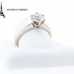 Anillo GIA con diamante en forma brillante