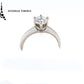 Anillo GIA con diamante en forma brillante