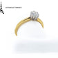 Anillo GIA con diamante en forma brillante