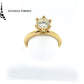 Anillo GIA con diamante en forma brillante